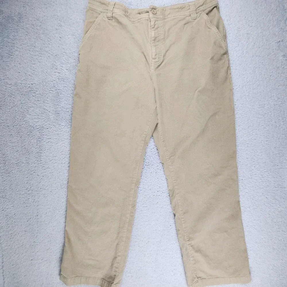 The North Face Pants Mens XL Khaki Beige Corduroy Stretch Casual Outdoor Cotton
